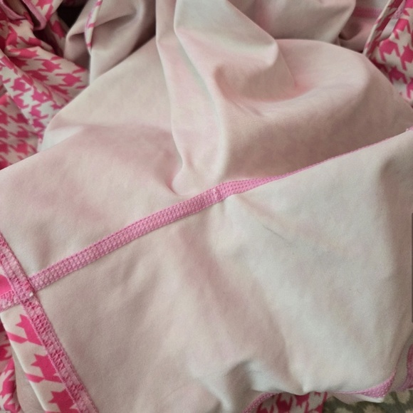 HALARA pink houndstooth romper tennis pickleball athletic sporty mini dress M - Picture 7 of 7